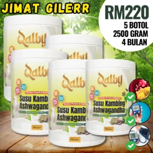 Pakej Gilerr (5 Botol Susu Qalby)